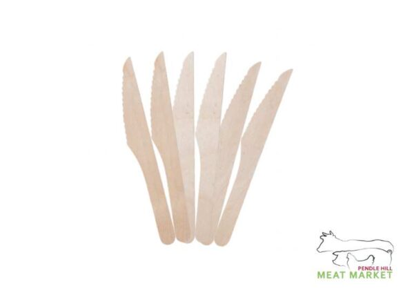 Wooden Knives - 20 Pack - Pendle Hill Meat Market